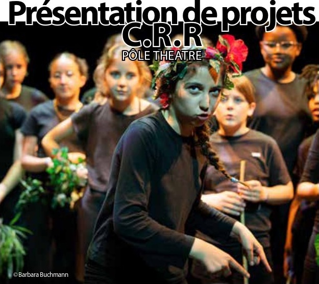 Visuel de Présentation de projets — CRR Pôle Théâtre issu du programme du théâtre